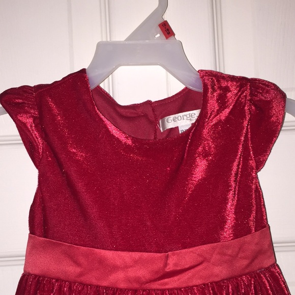 Infant Baby Girls George Holiday Christmas Formal Party Dress Size 12-18… - Picture 2 of 14